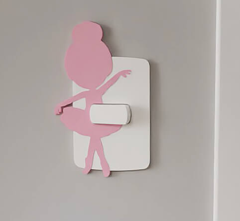 Interruptor de Luz Bailarina Rosa